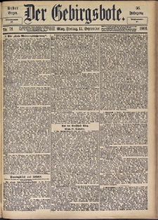 Der Gebirgsbote, 1903, nr 73 [11.09]