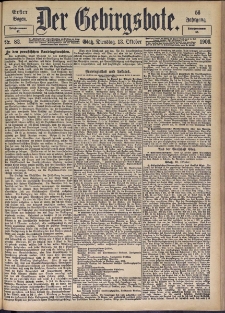 Der Gebirgsbote, 1903, nr 82 [13.10]