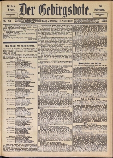 Der Gebirgsbote, 1903, nr 90 [10.11]