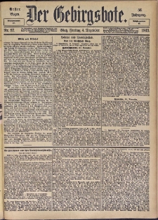 Der Gebirgsbote, 1903, nr 97 [4.12]