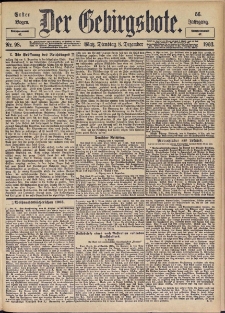 Der Gebirgsbote, 1903, nr 98 [8.12]