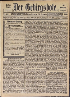 Der Gebirgsbote, 1903, nr 104 [29.12]