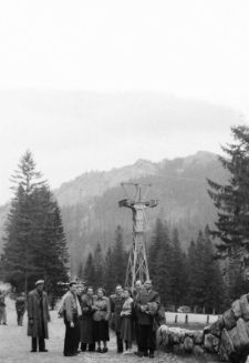 [Zdjęcie grupowe na tle Tatr] [Dokument ikonograficzny]