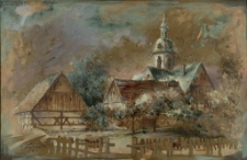 Turoszów : fragment z kościołem : nieistniejace [Dokument ikonograficzny]