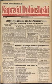 Naprz&oacute;d Dolnośląski : dziennik W[ojew&oacute;dzkiego] K[omitetu] Polskiej Partii Socjalistycznej Dolnego Śląska, 1946, nr 63 [24.04]