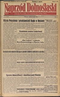 Naprzód Dolnośląski : dziennik W[ojewódzkiego] K[omitetu] Polskiej Partii Socjalistycznej Dolnego Śląska, 1946, nr 87 [25.05]