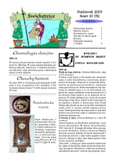 Świebodzice - Dzieje Miasta, 2003, nr 10 (72) [Dokument elektroniczny]