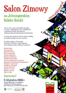 Salon Zimowy : na Jeleniog&oacute;rskim Szlaku Sztuki - plakat [Dokument życia społecznego]