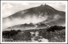 Riesengebirge. Nebelwolken an der Schneekoppe 1605 m ü.d. M. [Dokument ikonograficzny]