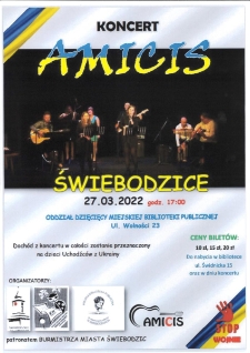 Koncert AMICIS - plakat [Dokument życia społecznego]