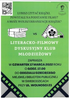 Literacko-filmowy Dyskusyjny Klub Młodzieżowy - plakat [Dokument życia społecznego]