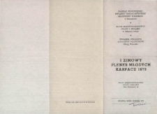 I Zimowy Plener Młodych [Dokument życia społecznego]