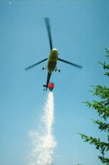 Ćwiczenia przeciwpożarowe GOPR (fot. 2) [Dokument ikonograficzny]