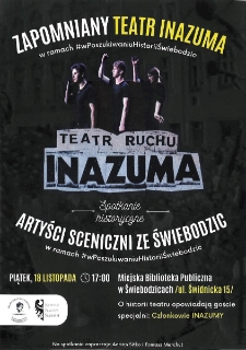 Zapomniany Teatr Inazuma - plakat [Dokument życia społecznego]