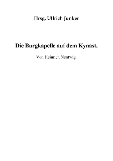 Die Burgkapelle auf dem Kynast [Dokument elektroniczny]