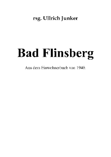 Bad Flinsberg [Dokument elektroniczny]
