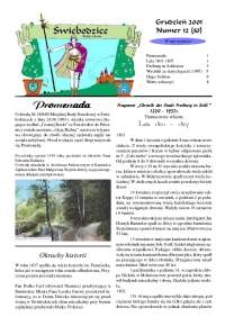 Świebodzice - Dzieje Miasta, 2001, nr 12 (50) [Dokument elektroniczny]