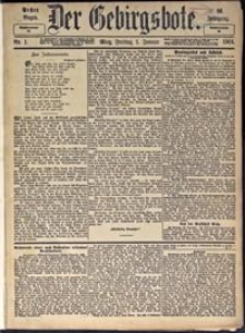 Der Gebirgsbote, 1904, nr 1 [1.01]