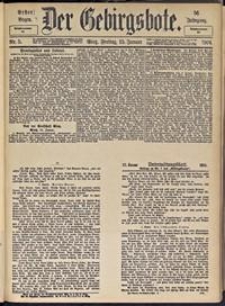 Der Gebirgsbote, 1904, nr 5 [15.01]