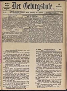Der Gebirgsbote, 1904, nr 9 [29.01]