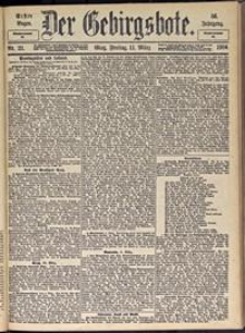 Der Gebirgsbote, 1904, nr 21 [11.03]