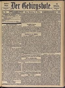 Der Gebirgsbote, 1904, nr 22 [15.03]