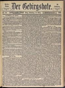 Der Gebirgsbote, 1904, nr 26 [29.03]
