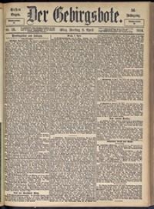 Der Gebirgsbote, 1904, nr 29 [8.04]