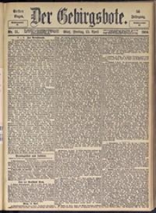 Der Gebirgsbote, 1904, nr 31 [15.04]
