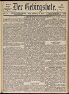 Der Gebirgsbote, 1904, nr 34 [26.04]