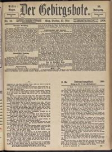 Der Gebirgsbote, 1904, nr 39 [13.05]