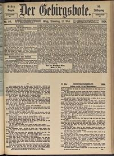 Der Gebirgsbote, 1904, nr 40 [17.05]