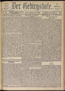 Der Gebirgsbote, 1904, nr 43 [27.05]