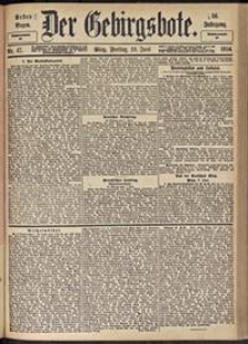 Der Gebirgsbote, 1904, nr 47 [10.06]