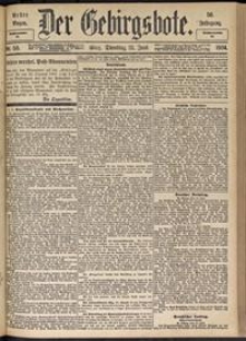 Der Gebirgsbote, 1904, nr 50 [21.06]