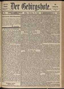 Der Gebirgsbote, 1904, nr 51 [24.06]