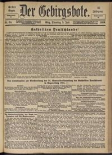 Der Gebirgsbote, 1904, nr 54 [5.07]