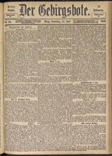 Der Gebirgsbote, 1904, nr 56 [12.07]