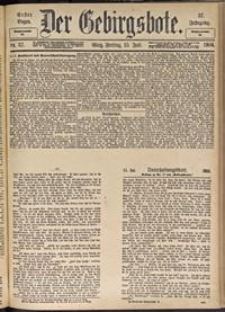 Der Gebirgsbote, 1904, nr 57 [15.07]