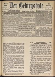 Der Gebirgsbote, 1904, nr 59 [22.07]
