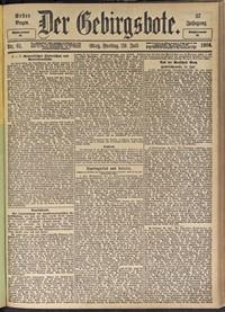Der Gebirgsbote, 1904, nr 61 [29.07]