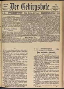 Der Gebirgsbote, 1904, nr 65 [12.08]