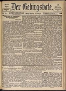 Der Gebirgsbote, 1904, nr 69 [26.08]