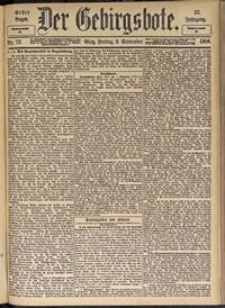 Der Gebirgsbote, 1904, nr 73 [9.09]