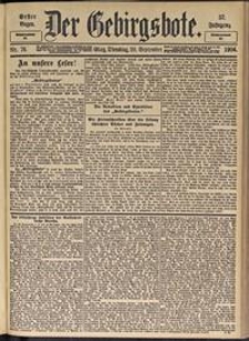 Der Gebirgsbote, 1904, nr 76 [20.09]