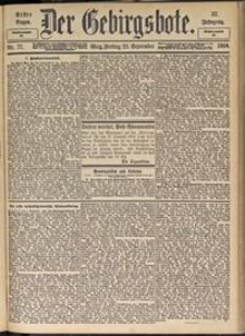 Der Gebirgsbote, 1904, nr 77 [23.09]