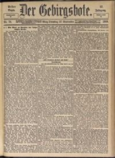 Der Gebirgsbote, 1904, nr 78 [27.09]