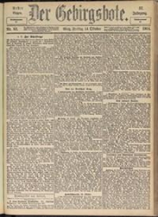 Der Gebirgsbote, 1904, nr 83 [14.10]