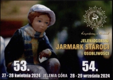 Jeleniogórski Jarmark Staroci i Osobliwości : 53. 27-28 kwietnia : 54. 28-29 września : 2024 - pocztówka [Dokument życia społecznego]