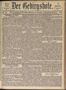 Der Gebirgsbote, 1904, nr 92 [15.11]